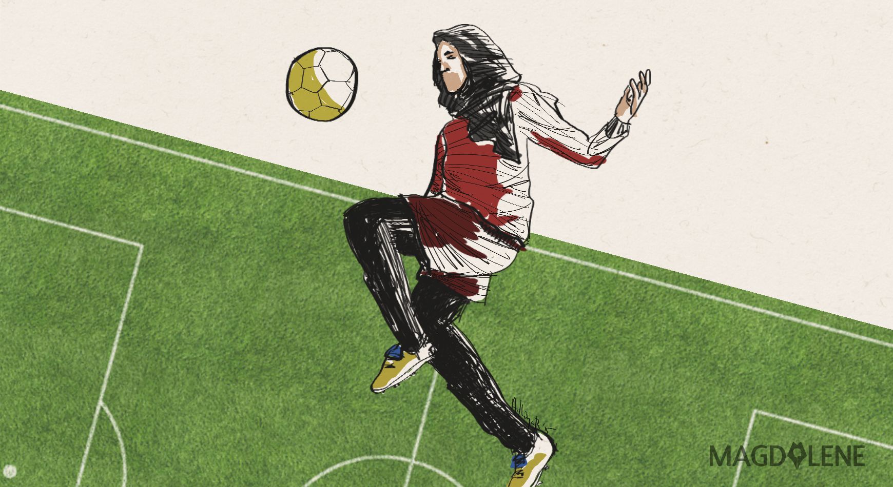 Australian Woman Footballer Kicks to Inspire Other Muslim Girls