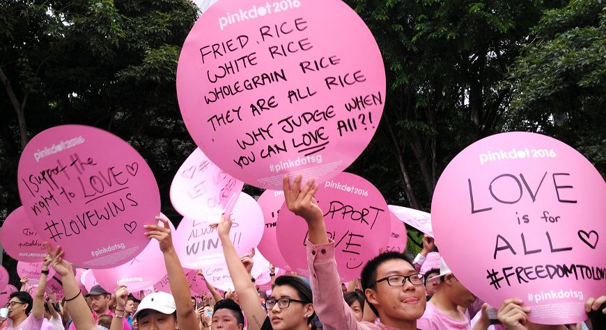 Celebrating Freedom to Love at Pink Dot SG