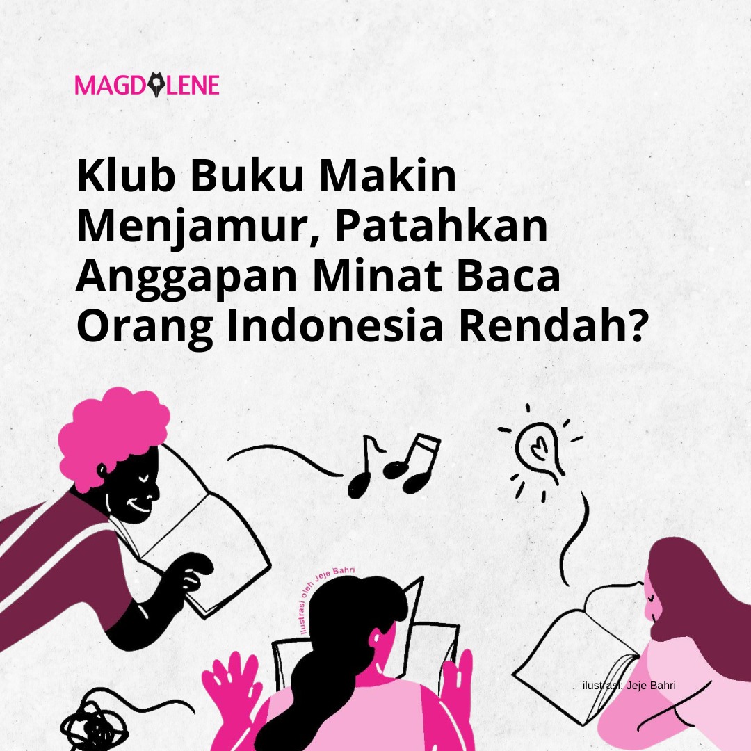 Klub Buku Makin Menjamur, Patahkan Anggapan Minat Baca Orang Indonesia Rendah?