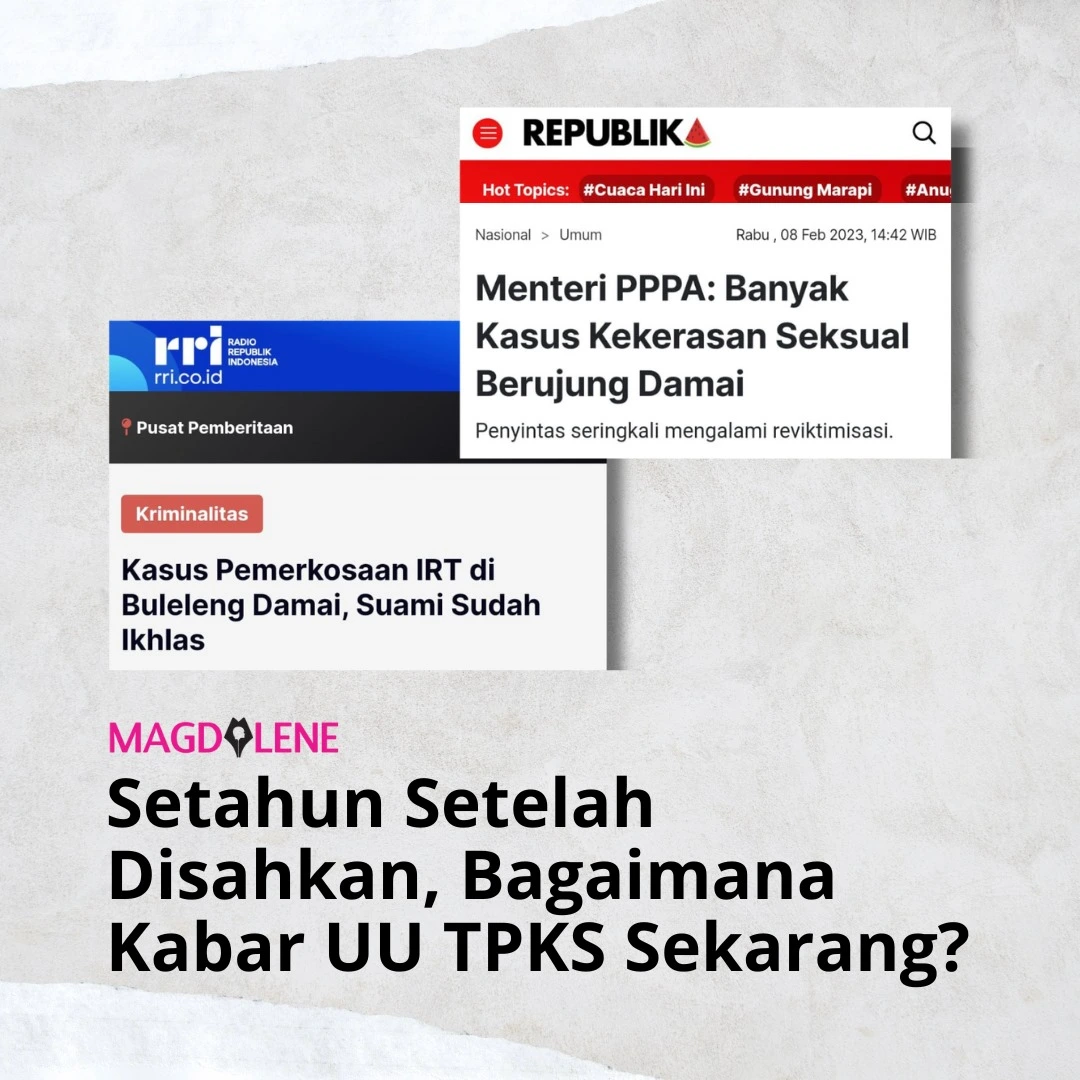 Setahun Setelah Disahkan, Bagaimana Kabar UU TPKS Sekarang?