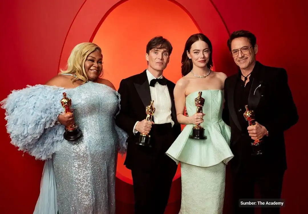 4 Hal Menarik di Oscar 2024: Pin Merah Artists4Ceasefire hingga Kemenangan ‘Oppenheimer’