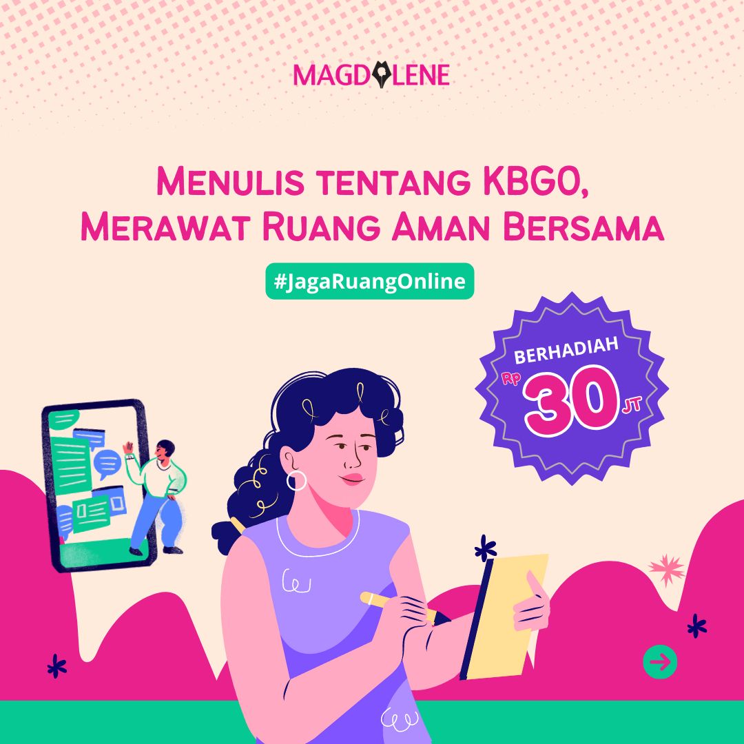 Kompetisi Menulis tentang KBGO, Merawat Ruang Aman Bersama #JagaRuangOnline