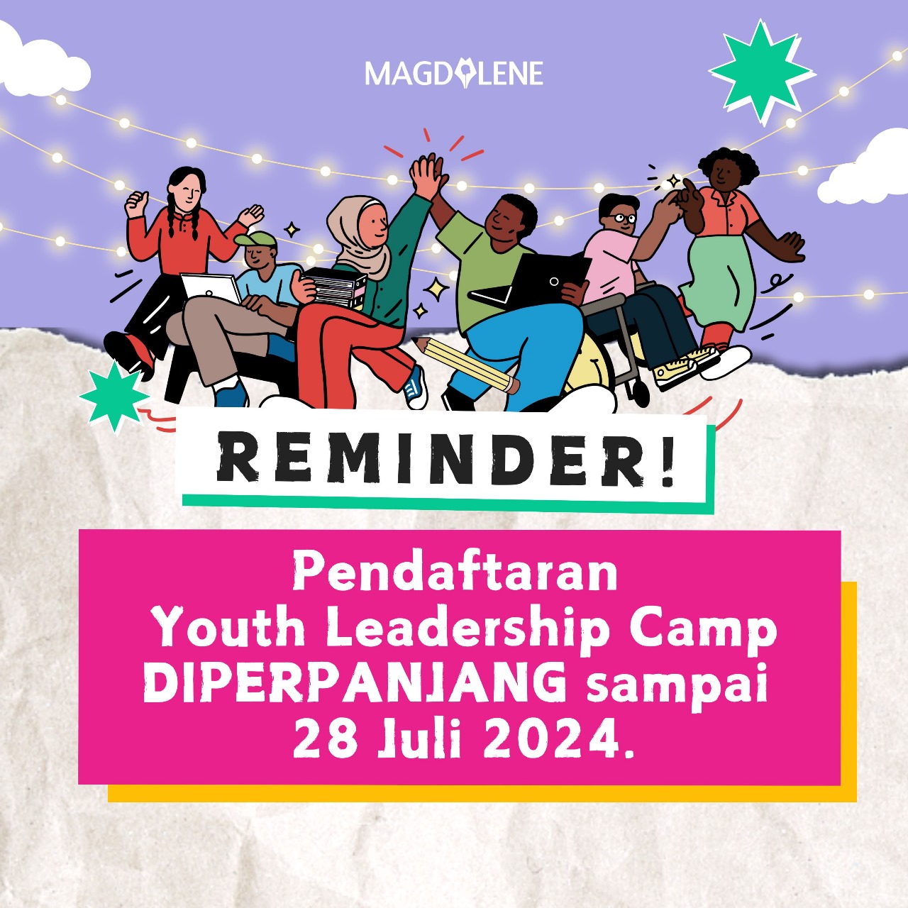 Youth Leadership Camp 2024 Kembali Diperpanjang!
