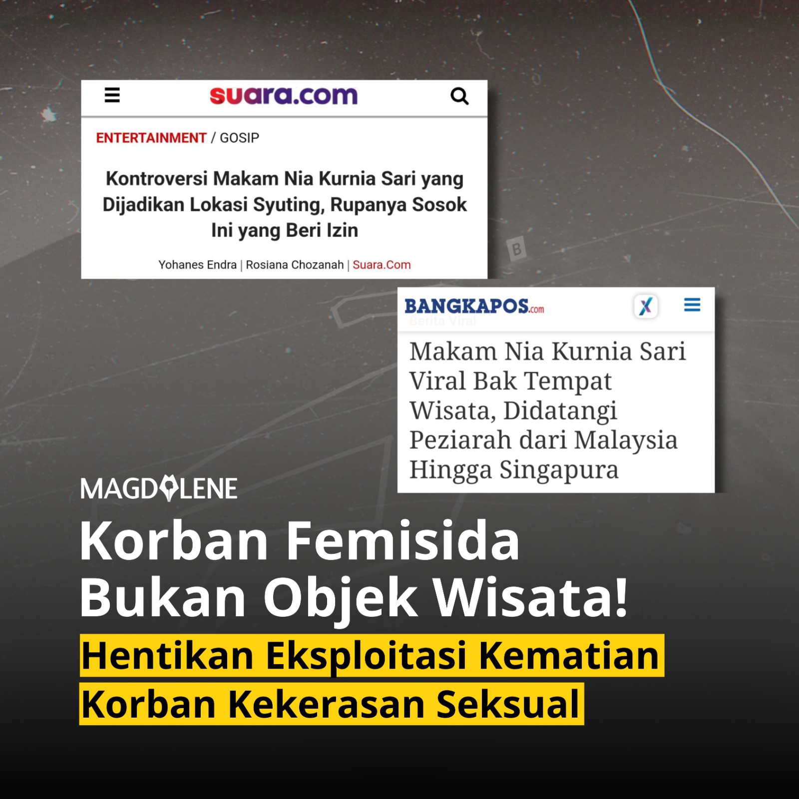 Korban Femisida Bukan Objek Wisata! Hentikan Eksploitasi Kematian Korban Kekerasan Seksual