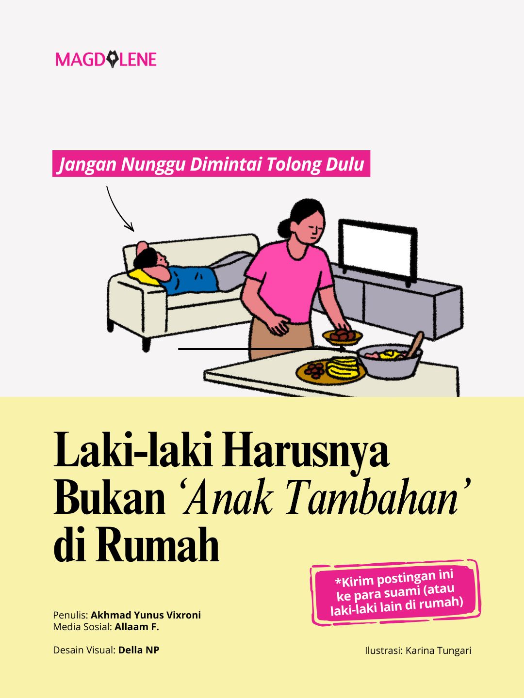 Laki-laki Harusnya Bukan ‘Anak Tambahan’ di Rumah