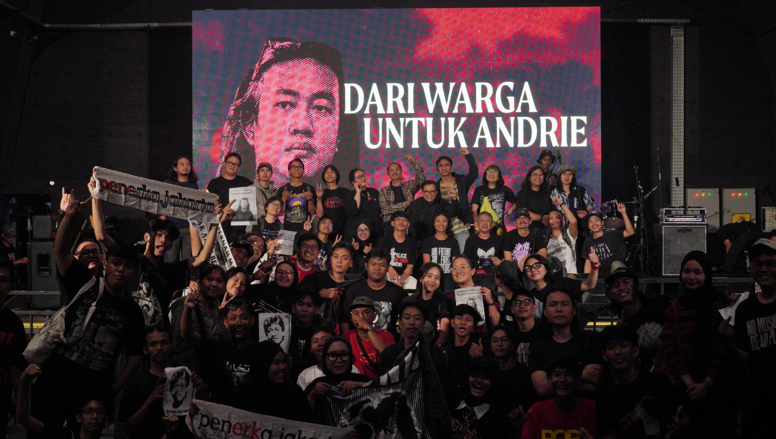 Konser ‘Dari Warga untuk Andrie’, Cara ‘Funky’ Kecam Penyiraman Air Keras
