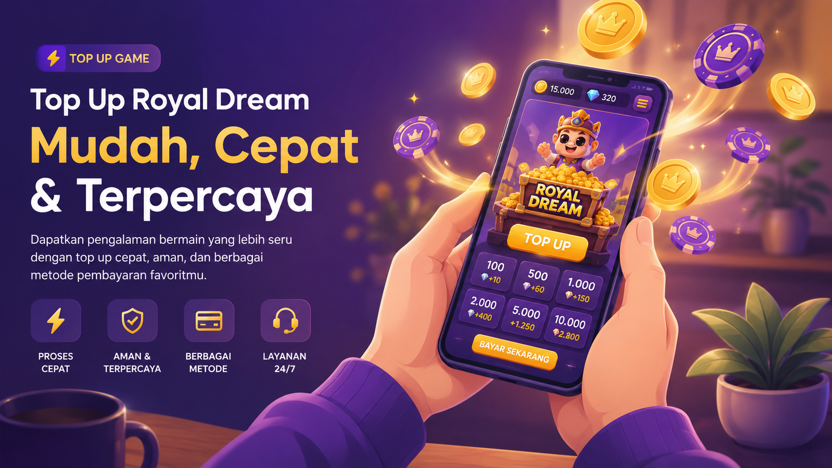 Top Up Royal Dream: Cara Praktis Menikmati Permainan Tanpa Ribet