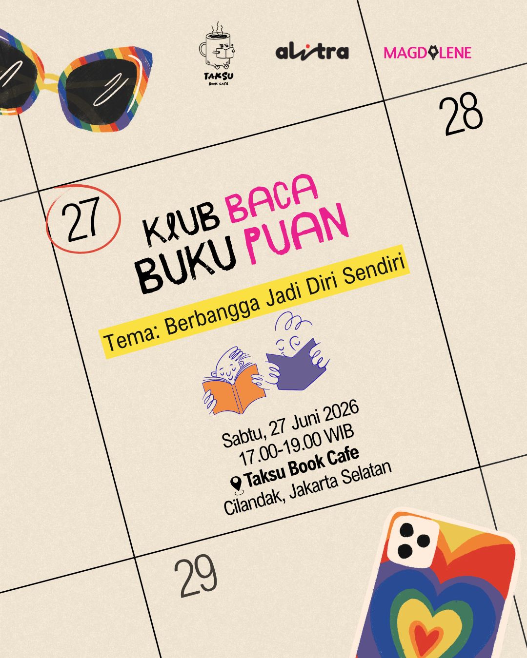 Klub Baca Buku Puan dengan Tema: Berbangga Jadi Diri Sendiri