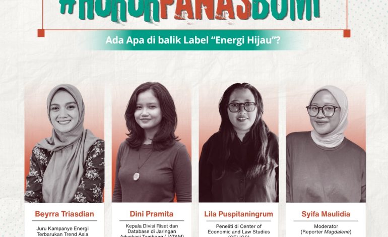 Bincang Komunitas Rilis Laporan Khusus #HororPanasBumi